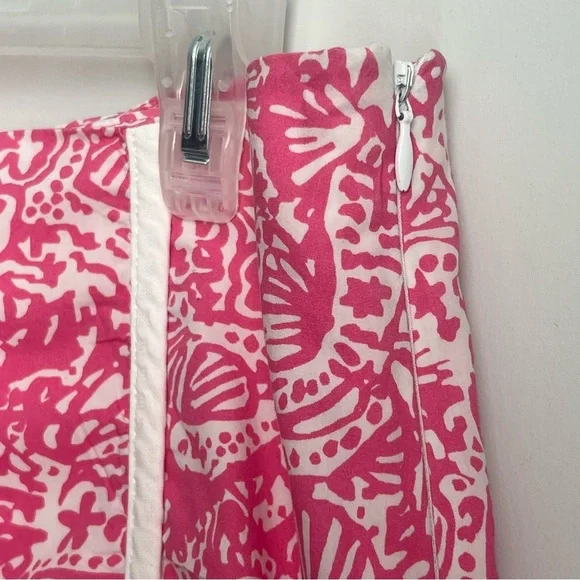 Lilly Pulitzer Cala Skort Hotty Pink White Get Crackin size 6 EUC - Picture 3 of 6